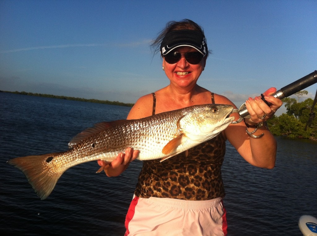 Gloria's Red on a Boca Grande fishing charter