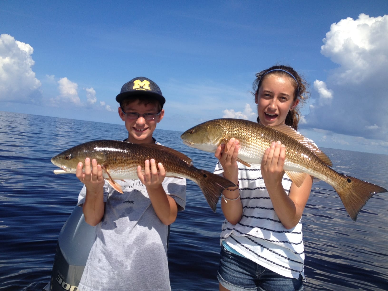 Luenberger kids get a redfish double