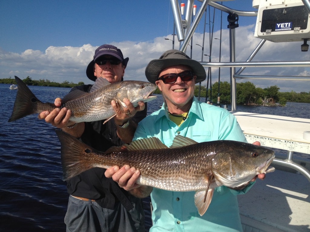 Hollman's Boca Grande fishing charters redfish double