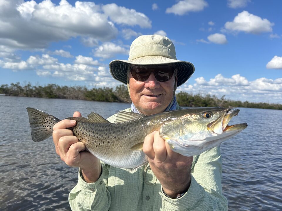 Big trout caught while fishing Boca Grande, Fl in January 2025