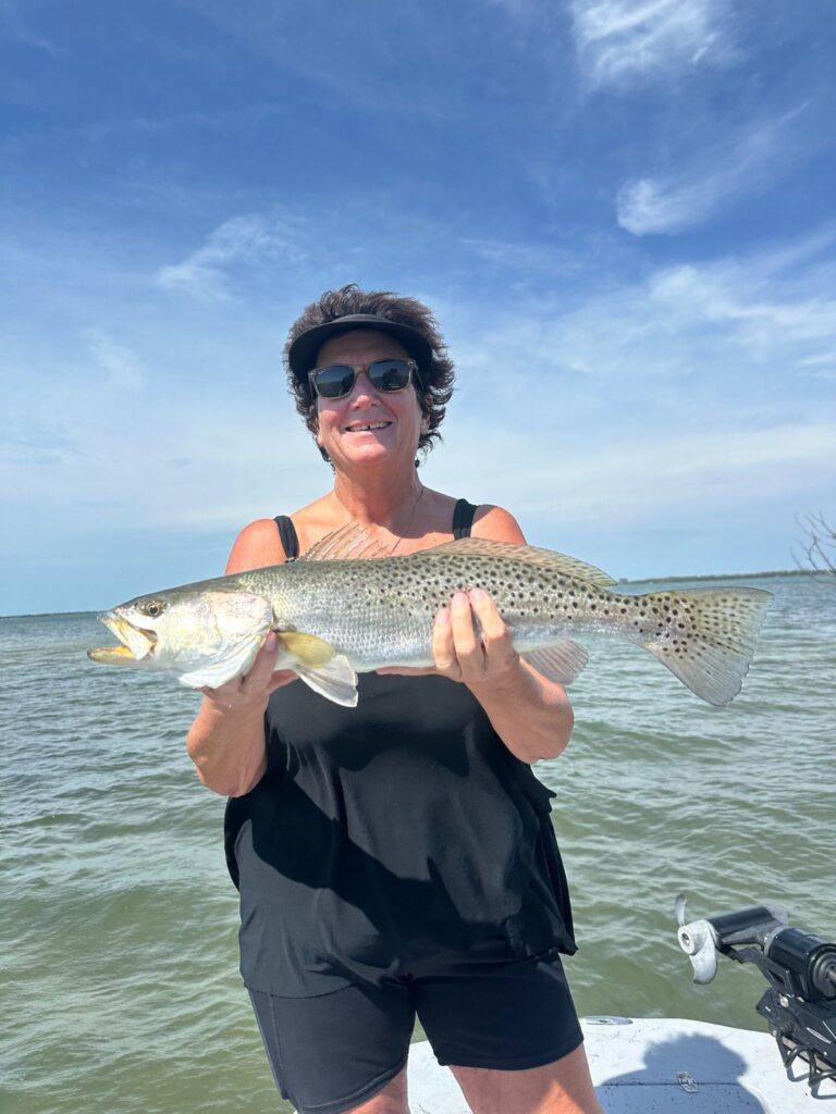 Charlotte Harbor Speckled Trout – March Fishing Report Speckled trout caught in Charlotte Harbor during a Punta Gorda fishing charter in March
