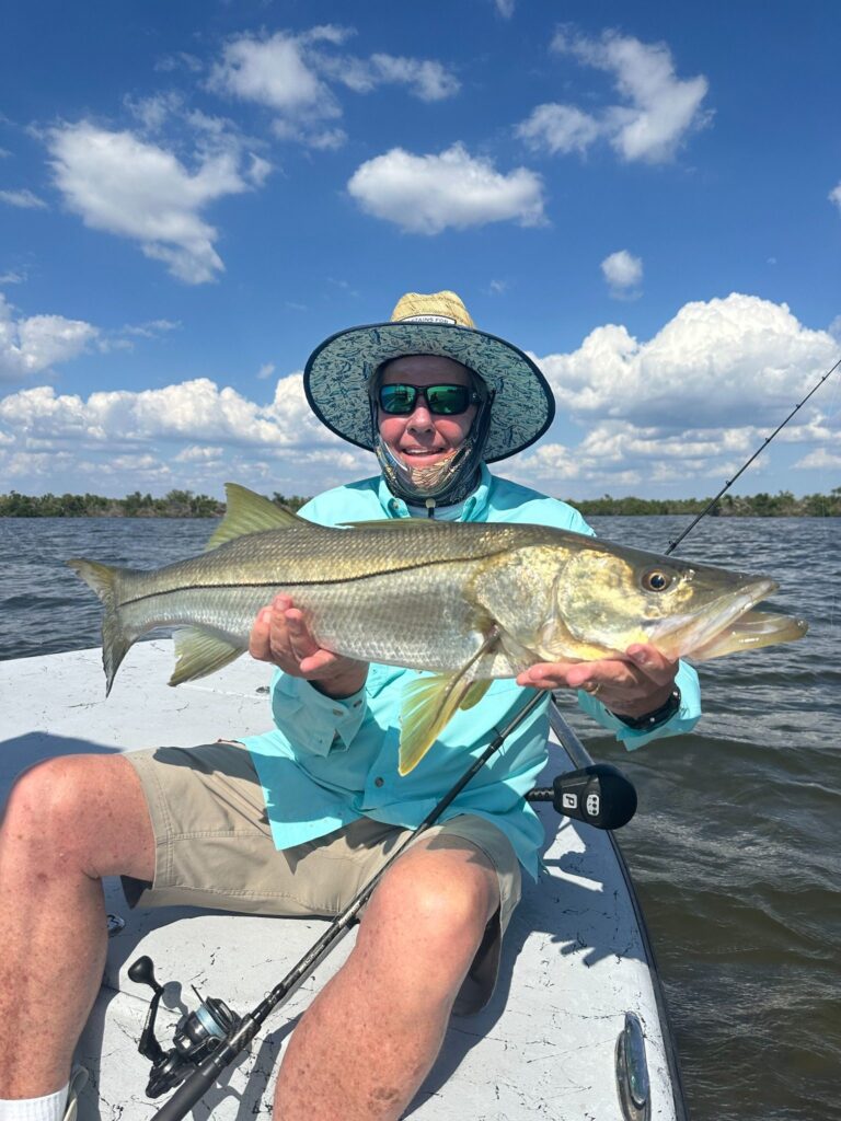 Boca Grande Snook Fishing – April 2026 Snook caught fishing Boca Grande during April 2026 in Charlotte Harbor