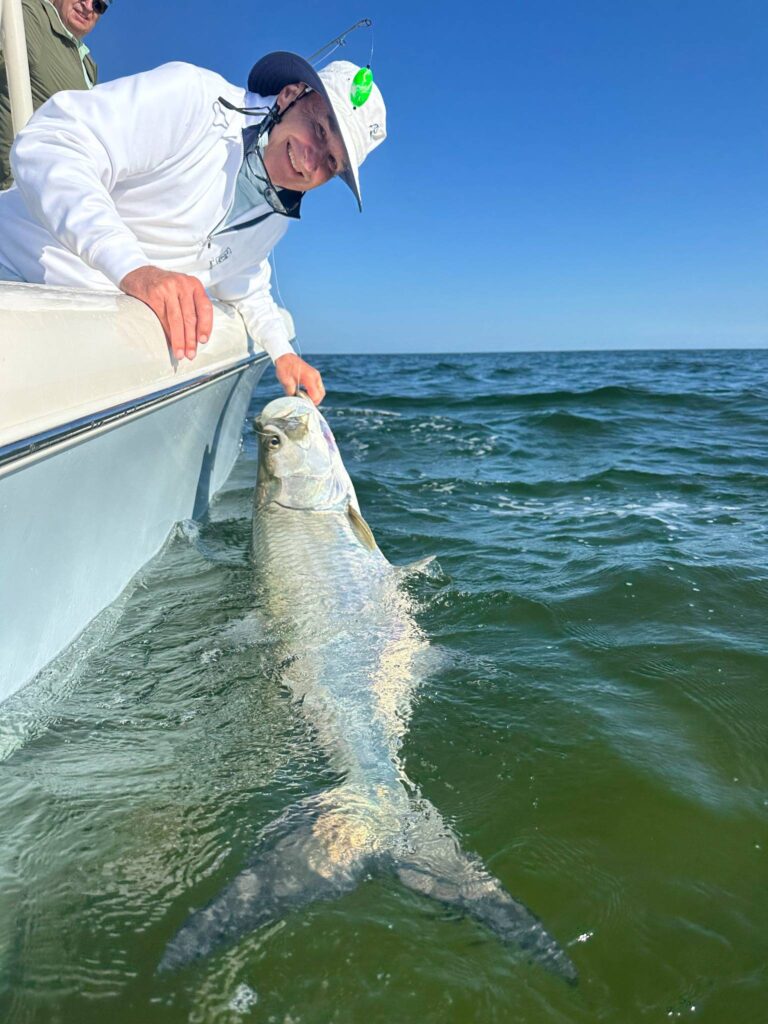 Charlotte Harbor Tarpon Fishing – Punta Gorda Tarpon caught and released near Punta Gorda in Charlotte Harbor Florida